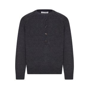 Our Legacy Men Charcoal Merino Wool Sweater